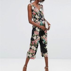 Floral Print Jumspuit